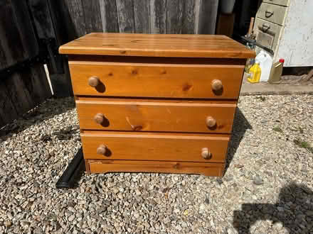 Photo of free Pine Chest of Drawers 30"wide, 18" deep, and 26" high. (Northmoor OX29) #1