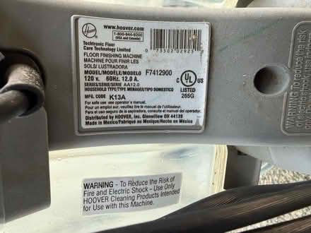 Photo of free Hoover carpet shampooer (1075 Valencia Avenue) #4