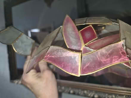 Photo of free To fix: Capiz shell lampshade (Dalston E8) #2