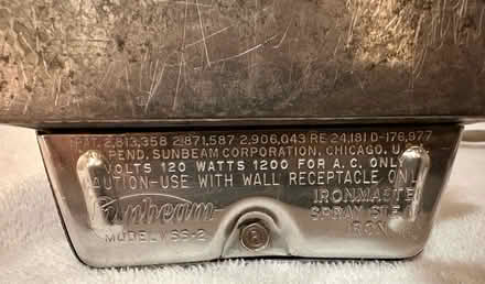 Photo of free 1960s Sunbeam Ironmaster Steam Iron (West San Jose 95128) #4