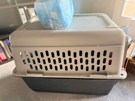 Photo of free dog crate 35”x25”x27” (Northville) #2