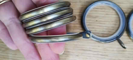 Photo of free 18 brand new John Lewis antique brass curtain rings (Central Watford WD17) #2