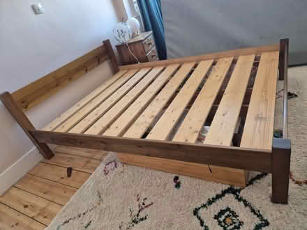 Photo of free Solid Wood Double Bed (E4) #1