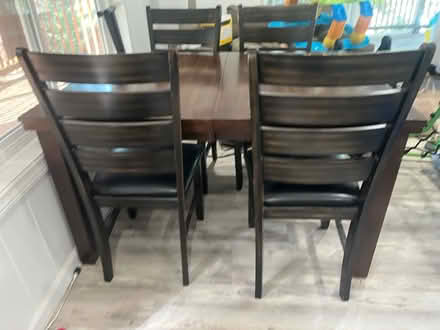 Photo of free Table and Chairs dining room set (Lake arrowhead) #2