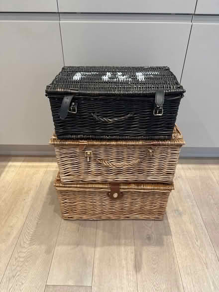 Photo of free 3 wicker hampers (Loughton IG10) #1