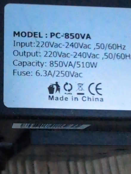 Photo of free Small UPS (Bear Flat, Bath BA24) #3