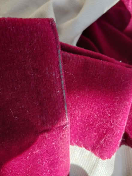 Photo of free Red velvet curtains (Rainham ME8) #3