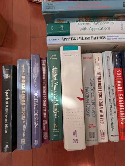 Photo of free STEM textbooks ca. late 1990s (Ashburn Farm) #2