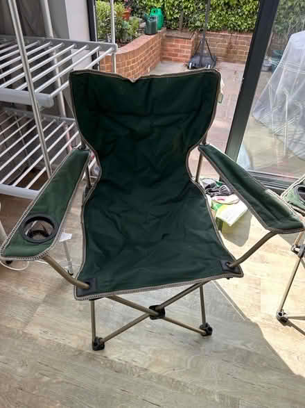 Photo of free two green camping chairs (Rainham ME8) #2