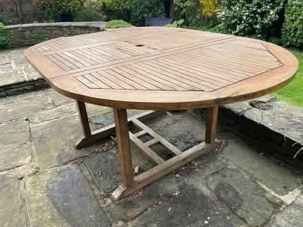 Photo of free Teak garden table & 6 chairs (Jennyfield HG1) #1