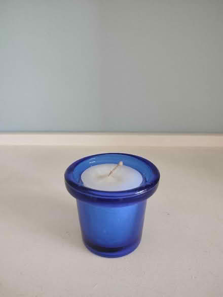 Photo of free Blue glass candle holder (Earlsdon CV5) #1