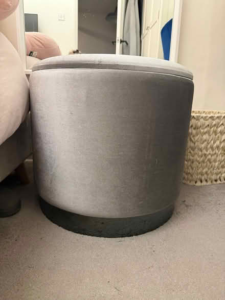 Photo of free Velvet storage stool (Great Wakering SS3) #4