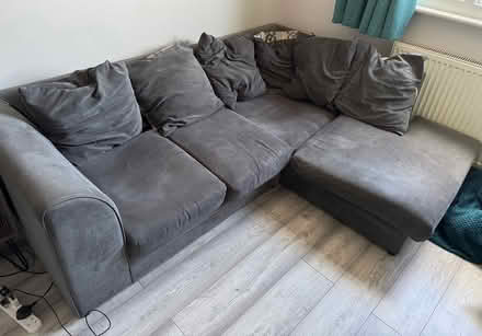 Photo of free Corner grey sofa (Witham) #1