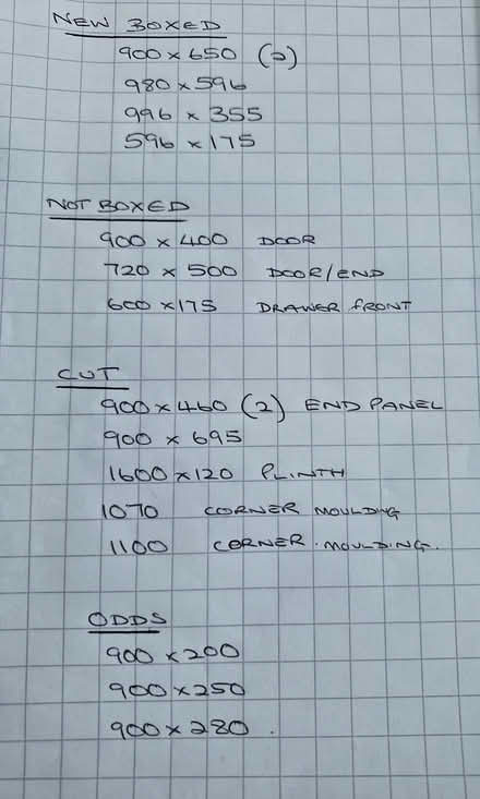 Photo of free Left over panels/doors from kitchen refit (Farnborough BR6) #2