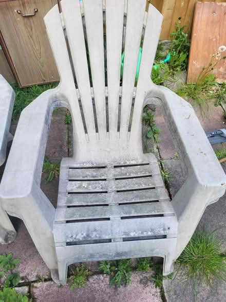 Photo of free 2 garden chairs and coffee table (WA5) #1