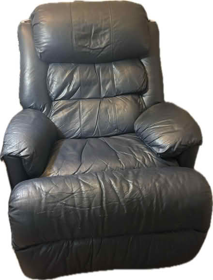Photo of free Blue Leather recliner (Denver Tech Center) #1