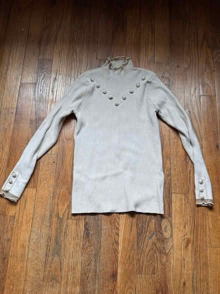Photo of free Beige Sweater Size Small (Clason Point Bronx NY) #1