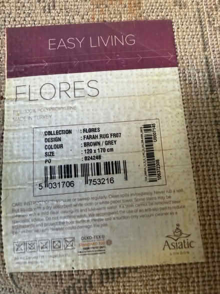 Photo of free Grey Rug 120 x 170cm (Hitchin) #2