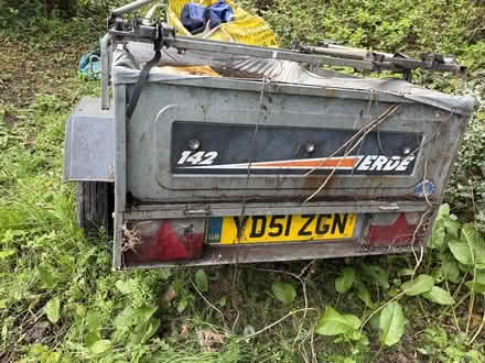 Photo of free Trailer with cover, electrics and possible bike rack (old) (Sharrow S7) #2