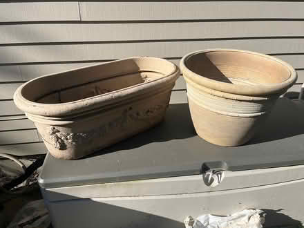 Photo of free Large lightweight planters (Bethany) #1