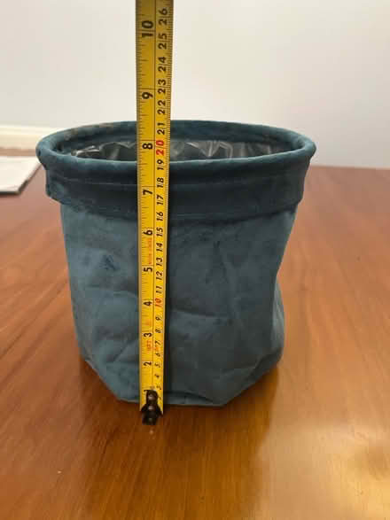 Photo of free Plant pot cover (blue velour) (King’s Hedges CB4) #4