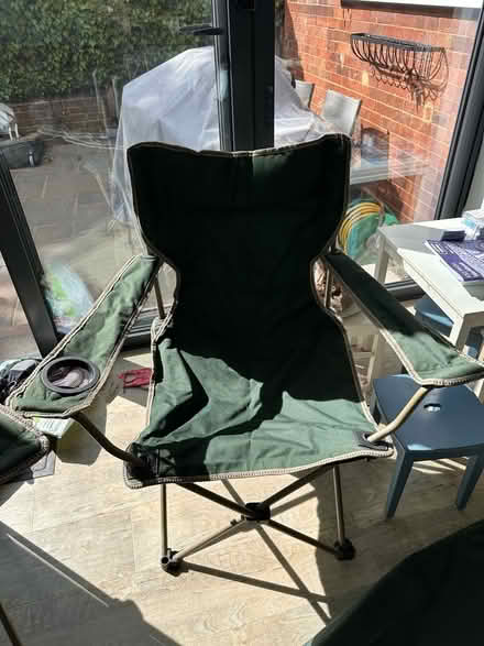 Photo of free two green camping chairs (Rainham ME8) #4