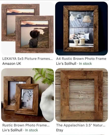 Photo of Rustic wooden photo frame (OX44 nuneham) #1