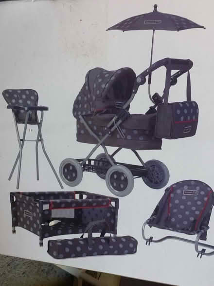 Photo of free Baby Doll Pram, High Chair, Cot… (Central Watford WD17) #3