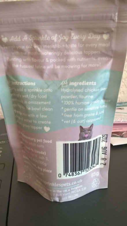 Photo of free cat sprinkles (Clayton West HD8) #2