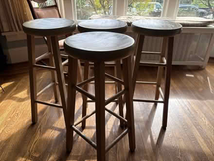 Photo of free Wooden 4 stools (Capitol hill) #1