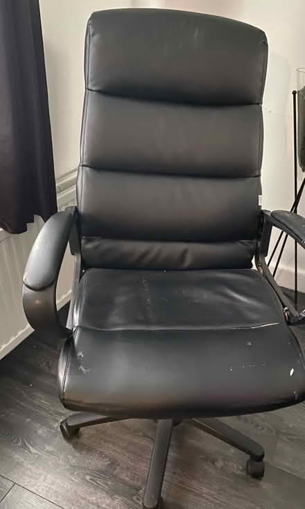 Photo of free Faux leather office chair (Longley S5) #4