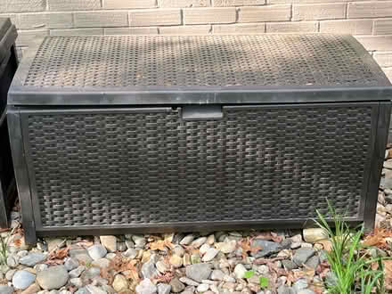 Photo of free Brown deck storage box (Mantua) #1