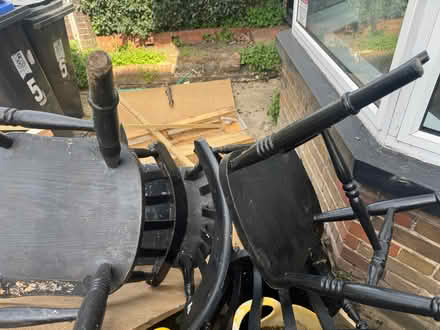 Photo of free Wood chairs (Woking GU21) #2