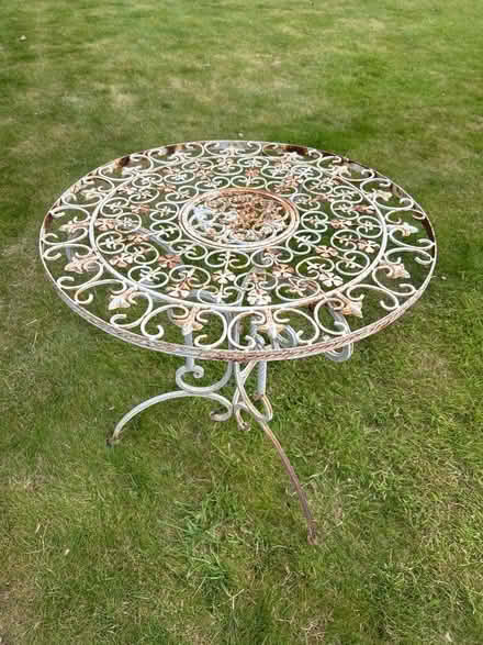 Photo of free Metal table (Haldens AL6) #1