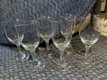 Photo of free 6 x wine glasses (Ashford TW15) #1