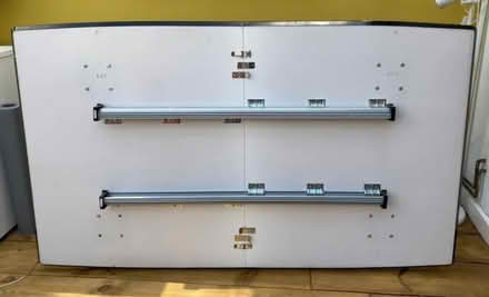 Photo of free white dining table with hairpin legs extendable (St Albans AL3) #4