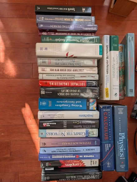 Photo of free STEM textbooks ca. late 1990s (Ashburn Farm) #1