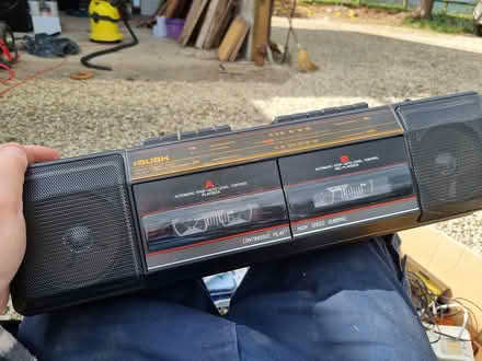 Photo of free Bush twin cassette mw/fm radio (Rochford WR15) #2