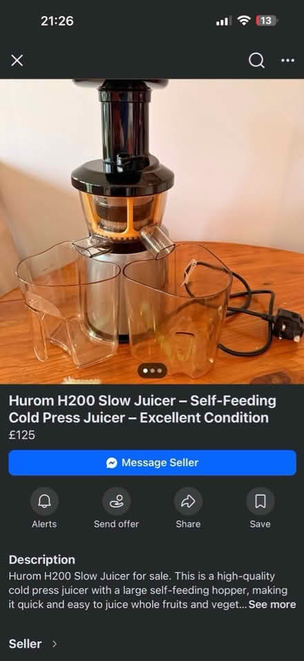 Photo of Juicer machine (Stranmillis belfast) #1