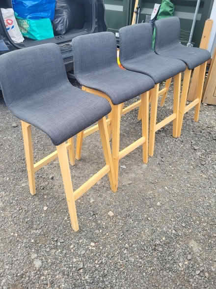 Photo of free Upholstered bar stools x4 (Malvern Wells WR14) #1