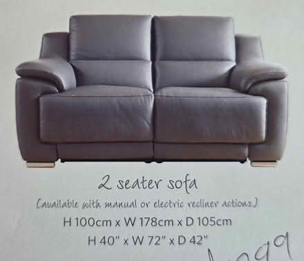 Photo of free 2 seater Sofa and chair (Calverton NG14) #2