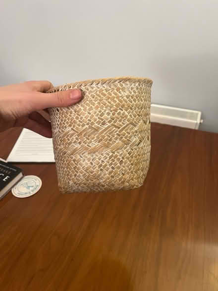 Photo of free Plant pot cover (wicker pattern) (King’s Hedges CB4) #1