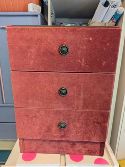 Photo of free Burgundy Velvet Drawers (Liverpool L15) #1