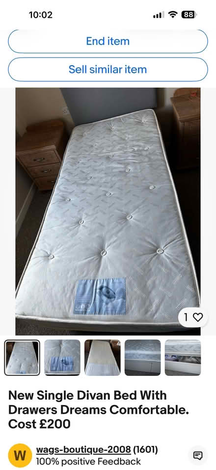 Photo of free Single bed almost brand new FREE OF CHARGE (Great Dunmow CM6) #1