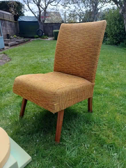 Photo of free Small chair and foam for reupholstery project. (Braeside AB15) #1