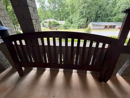 Photo of free wooden queen bed frame (Tucker, Georgia) #1