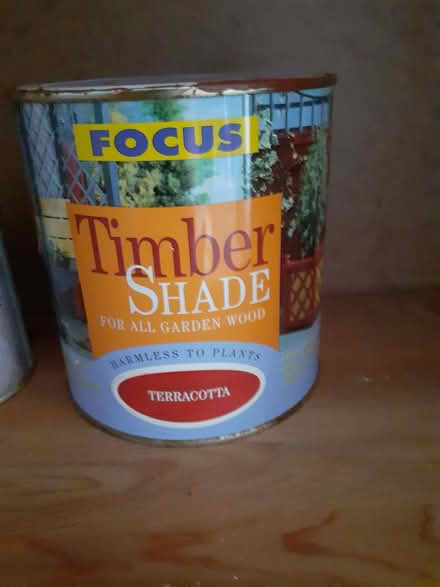 Photo of free Wood paint - terracotta (Surrey Heath GU15) #1