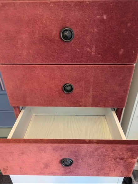 Photo of free Burgundy Velvet Drawers (Liverpool L15) #2