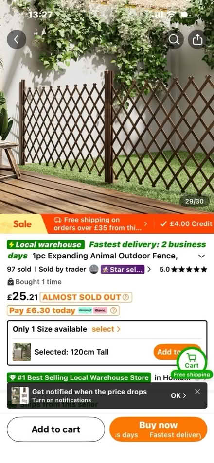 Photo of free Lattice fence (LU5) #3