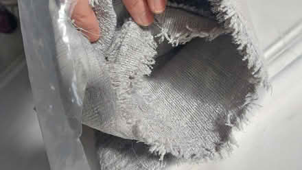 Photo of free Stool, silver upholstery fabric (New Brighton CH45) #1